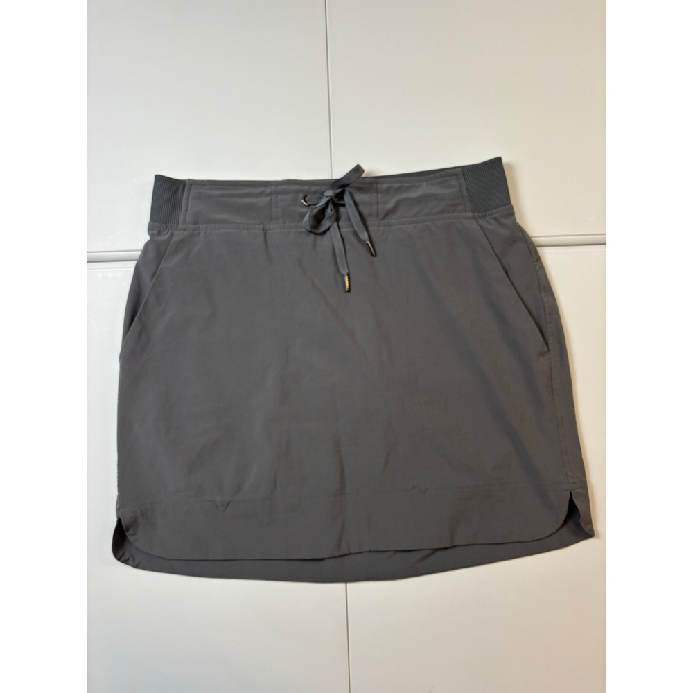 Athleta Midtown Skort Gray Active Travel Golf Hiking Skirt Shorts Womens 6